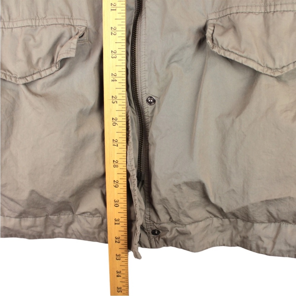 James Perse Standard Hooded Parka Full Zip Jacket Womens Size 3 Beige Yosemite - Picture 12 of 14